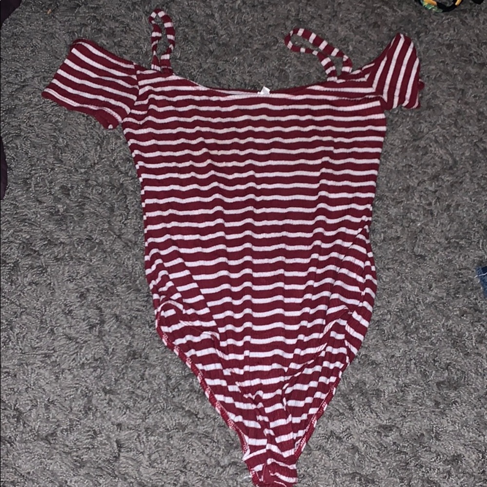 Striped bodysuit